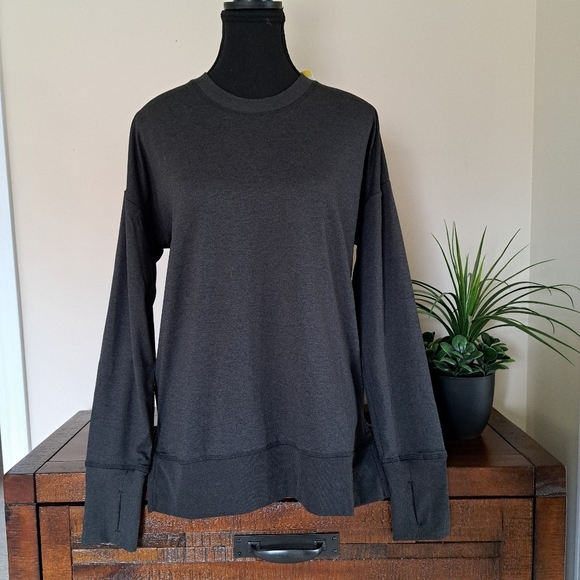 Bench Split Hem Long Sleeved Top Grey T-shirt Women's Small Soft Knit Tee - Picture 3 of 13